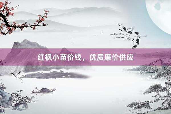 红枫小苗价钱，优质廉价供应